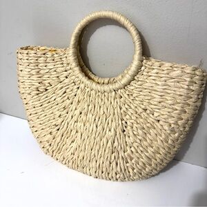 L'OCCITANE Cream Woven Tote Bag